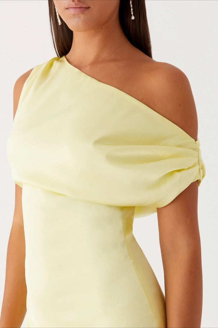 CLAIRE – ELEGANT DRAPED EVENING DRESS