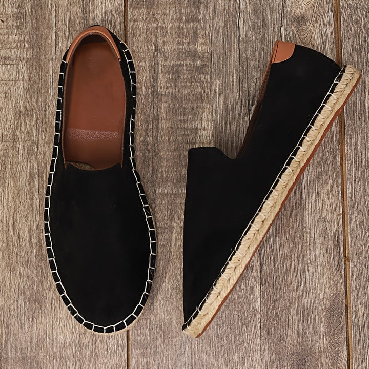 Men's Loafers | Breathable & Handmade | Linen Sole & Canvas | Casual Slip-On